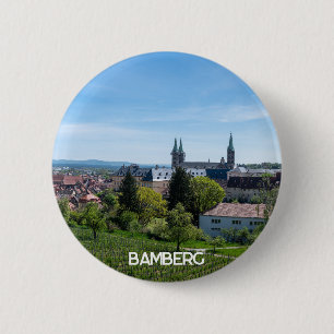 Panorama der historischen Altstadt von Bamberg, De Button