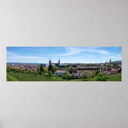 Panorama der historischen Altstadt von Bamberg, De Poster (Vorne)