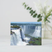 Panorama der Iguazu-Wasserfälle aus Brasilien Postkarte (Stehend Vorderseite)