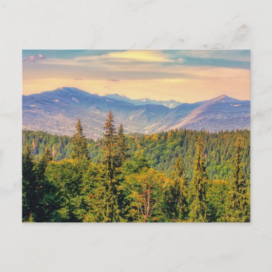 Panorama der Karpaten Postkarte (Vorderseite)