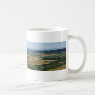 Panorama der ländlichen Landschaft Deutschlands Kaffeetasse