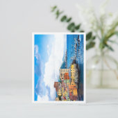 Panorama der Marina Boccadasse in Genua Italien Postkarte (Stehend Vorderseite)