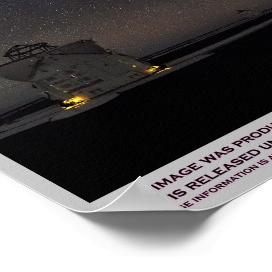 Panorama der Milchstraße Poster (Ecke)