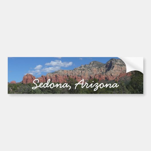 Panorama der Roten Felsen in Sedona Arizona Autoaufkleber (Vorne)