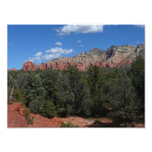 Panorama der Roten Felsen in Sedona Arizona Fotodruck (Vorne)