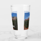 Panorama der Roten Felsen in Sedona Arizona Glas (Links)