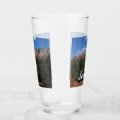 Panorama der Roten Felsen in Sedona Arizona Glas (Rechts)