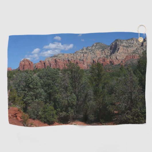 Panorama der Roten Felsen in Sedona Arizona Golfhandtuch (Horizontal)