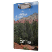 Panorama der Roten Felsen in Sedona Arizona Klemmbrett (Links)