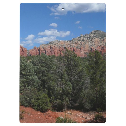 Panorama der Roten Felsen in Sedona Arizona Klemmbrett (Rückseite)