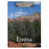 Panorama der Roten Felsen in Sedona Arizona Klemmbrett (Vorderseite)