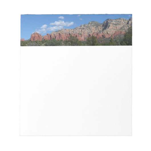 Panorama der Roten Felsen in Sedona Arizona Notizblock (Vorderseite)