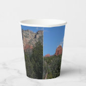 Panorama der Roten Felsen in Sedona Arizona Pappbecher (Rechts)