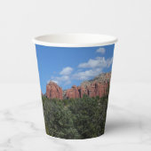 Panorama der Roten Felsen in Sedona Arizona Pappbecher (Vorderseite)