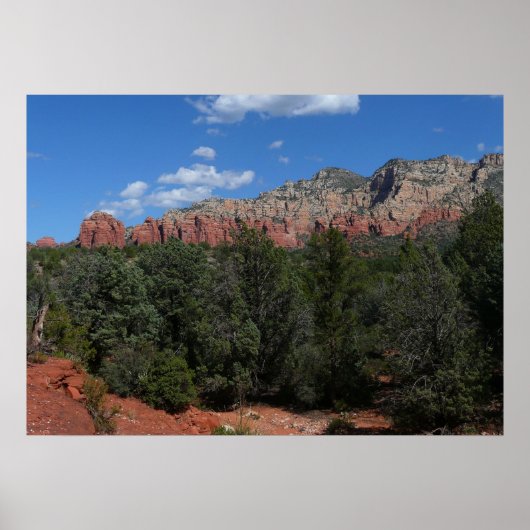 Panorama der Roten Felsen in Sedona Arizona Poster (Vorne)