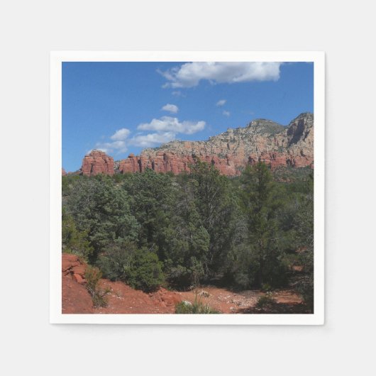 Panorama der Roten Felsen in Sedona Arizona Serviette (Vorderseite)