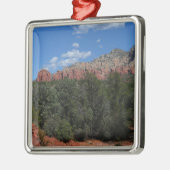Panorama der Roten Felsen in Sedona Arizona Silbernes Ornament (Links)