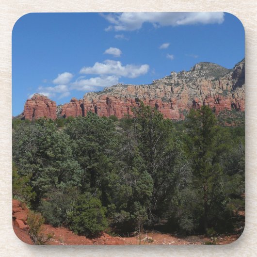 Panorama der Roten Felsen in Sedona Arizona Untersetzer (Vorderseite)