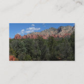 Panorama der Roten Felsen in Sedona Arizona Visitenkarte (Rückseite)