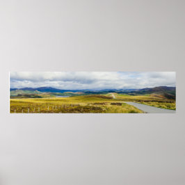 Panorama der schottischen Highlands Poster