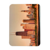 Panorama der Skyline von Chicago bei Sonnenaufgang Magnet (Vertikal)