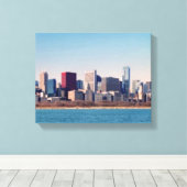 Panorama der Skyline von Chicago Leinwanddruck (Insitu (Holzboden))
