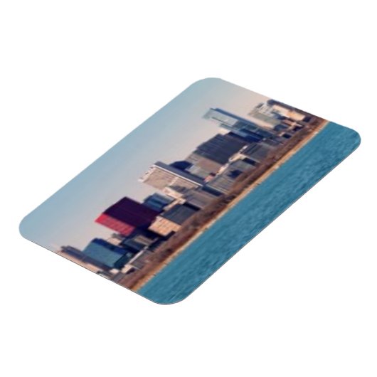 Panorama der Skyline von Chicago Magnet (Linke Seite)