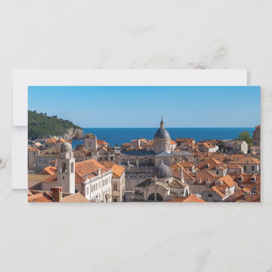 Panorama der Stadt Dubrovnik - Kroatien Dankeskarte (Vorderseite)