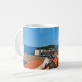 Panorama der Stadt Dubrovnik - Kroatien Kaffeetasse (Vorderseite Links)