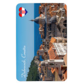 Panorama der Stadt Dubrovnik - Kroatien Magnet (Vertikal)
