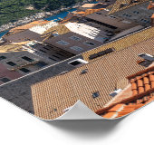 Panorama der Stadt Dubrovnik - Kroatien Poster (Ecke)