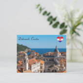 Panorama der Stadt Dubrovnik - Kroatien Postkarte (Stehend Vorderseite)