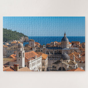 Panorama der Stadt Dubrovnik - Kroatien Puzzle