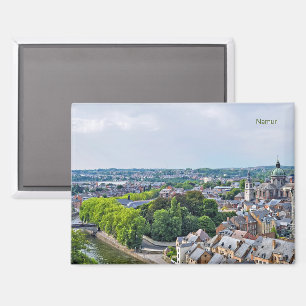 Panorama der Stadt Namur Magnet