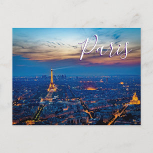 Panorama der Stadt Paris Frankreich Reise-Postkart Postkarte