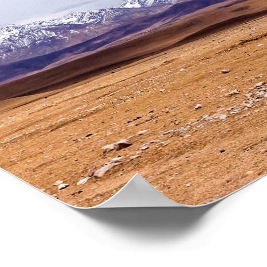 Panorama der tibetischen Landschaft Poster (Ecke)