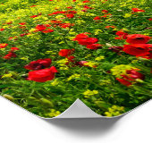 Panorama der toskanischen Landschaft Poster (Ecke)