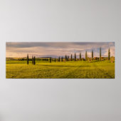 Panorama der toskanischen Landschaft Poster (Vorne)