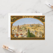 Panorama des alten Jerusalem Karte (Vorderseite/Rückseite Beispiel)