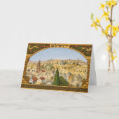 Panorama des alten Jerusalem Karte (Gelbe Blume)