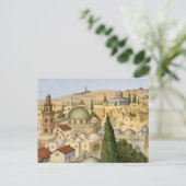 Panorama des alten Jerusalem Postkarte (Stehend Vorderseite)