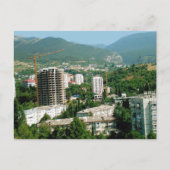 Panorama des Bergtals der Krim Postkarte (Vorderseite)