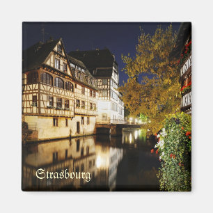Panorama des Gebiets Petit France in Straßburg Magnet