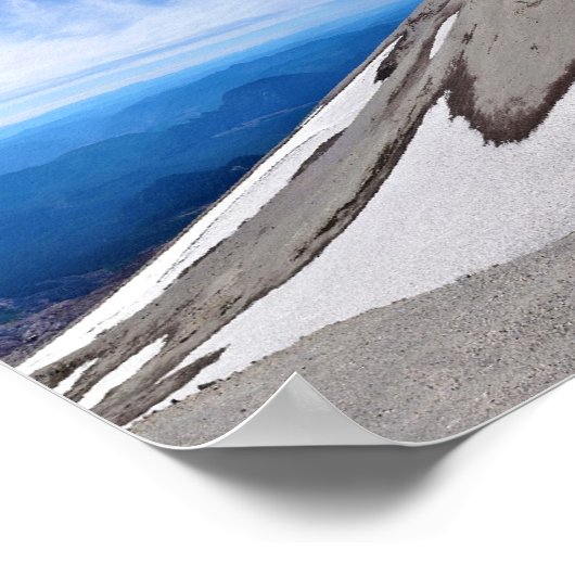Panorama des Gipfels von St. Helens Poster (Ecke)