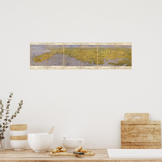 Panorama des Kriegssitzes Poster (Küche)