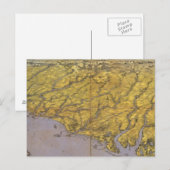 Panorama des Kriegssitzes Postkarte (Vorne/Hinten)