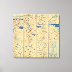 Panorama des Mississippi-Tales Leinwanddruck