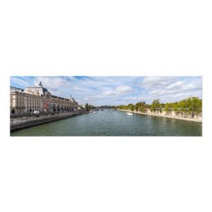 Panorama des Musée d'Orsay von Pont Royal - Paris Fotodruck