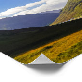 Panorama des schottischen Highlands Poster (Ecke)