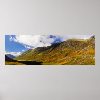 Panorama des schottischen Highlands Poster